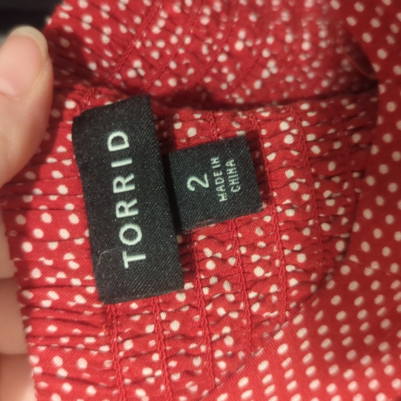 Torrid red polka dot dress - Picture 3 of 5